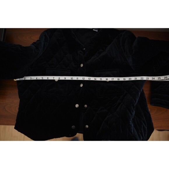 Chico's Travelers Blazer Jacket Size 3 XL Black Quilted shacket - Picture 8 of 9